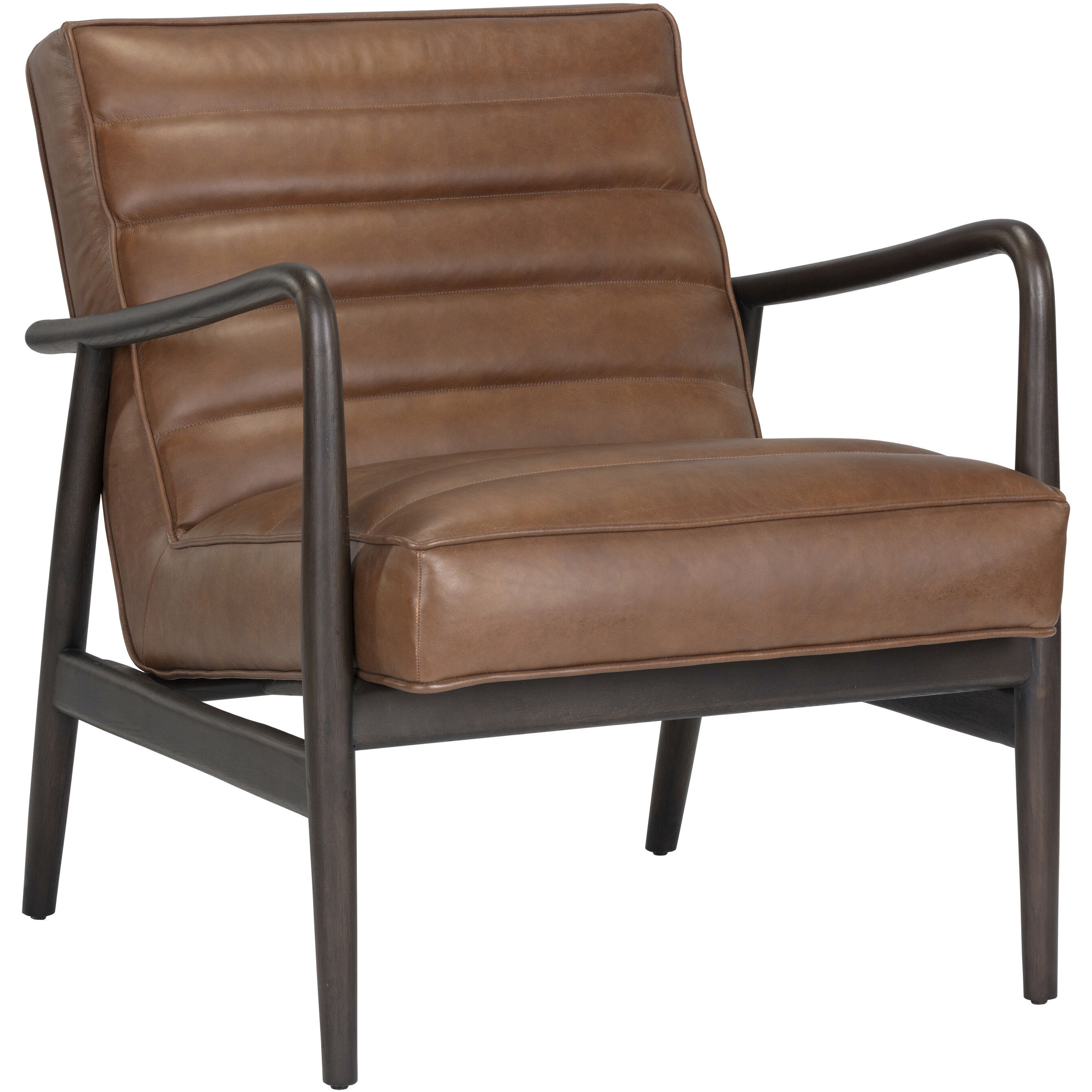 Lyric Vintage Caramel Leather Lounge Chair